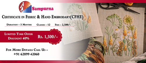 CERTIFICATE IN  Febric & Hand Embrodary(CFHE)